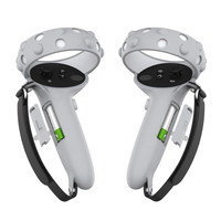 Version améliorée allongez le couvercle de la poignée du contrôleur avec une ouverture de batterie remplaçable pour les accessoires de réalité virtuelle Meta/Oculus Quest 2 VR
