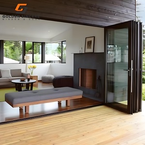 Puertas Plegables de Vidrio al por Mayor, Puertas Plegables de Aluminio, Puerta Bifold para Patio, para Casa - Product Image 3