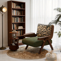 Fauteuil individuel de salon moderne français, chaise de balcon imprimé zèbre, pieds en bois massif, inclinable, design