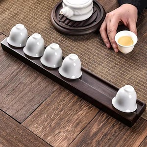 Ebony Solid Wood <b>Tea</b> Cup Drainer Rosewood Storage Rack For Kung Fu <b>Tea</b> <b>Set</b> Accessories - Product Image 4