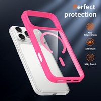 Coque de téléphone magnétique transparente premium pour iPhone 18 17 Pro Max, anti-jaunissement, antichoc, avec protection de l'objectif surélevée