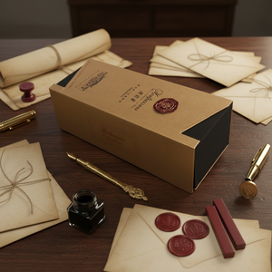 Cajas <span class=keywords><strong>de</strong></span> Regalo <span class=keywords><strong>de</strong></span> Cartón Corrugado <span class=keywords><strong>de</strong></span> Lujo Personalizadas para Vino y Cerveza, Papel <span class=keywords><strong>de</strong></span> Arte, Inserto <span class=keywords><strong>de</strong></span> Espuma EVA, Laminación Mate, Grabado en Relieve Directo - Product Image 3