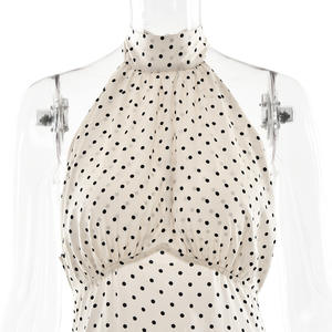 Prezzo di fabbrica di vendita caldo <span class=keywords><strong>classico</strong></span> stampa a punti tessuto semplice per il vestito 2025 nuovo <span class=keywords><strong>abbigliamento</strong></span> estivo da <span class=keywords><strong>donna</strong></span> - Product Image 4