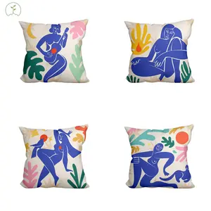 Wholesale Custom Boho Style Pillowcase Cushions And Pillows 45x45 Printed Sofa Seat Upholstery Cushion Covers