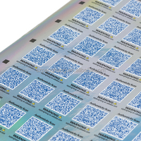 Ventes directes d'usine prix bon marché autocollant de sécurité holographique anti-altération conception d'aigle personnalisée avec finition brillante