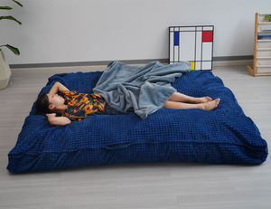 โซฟาและเตียงบีนแบ็กขนาดยักษ์แบบสองในหนึ่งเดียวพร้อมเตียงโซฟามัลติฟังก์ชั่นที่เต็มไปด้วยโฟม - Product Image 3