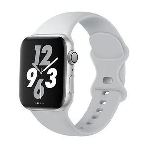 Cinturino sportivo in Silicone morbido per cinturino Apple Watch 41/45mm bracciale in gomma 6SE 7 8 9 per IWatch 49Ultra 5 4 <span class=keywords><strong>3</strong></span> 2 1 38/42 40/44mm - Product Image 3