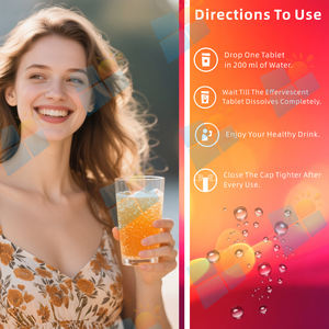 Tableta Efervescente Multivitamínica Diaria con Sabor Natural de Marca Privada SUNI OEM/ODM, con Vitamina C y <span class=keywords><strong>Complejo</strong></span> <span class=keywords><strong>B</strong></span> para el Apoyo Inmunológico - Product Image 3