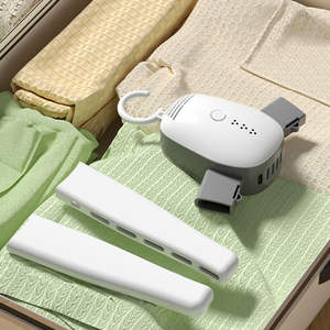 Séchoir pliant portable <span class=keywords><strong>pour</strong></span> dortoir, voyage, usage domestique, séchage rapide des chaussures et des vêtements, petit dispositif de stérilisation, boîtier en PP - Product Image 6