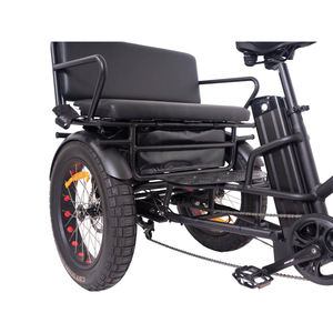 Precio barato de fábrica BAFANG motor Bosch bicicleta eléctrica de pasajeros triciclo velomóvil marco etrike suspensión con bolsa impermeable - Product Image 6