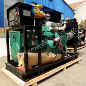 30Kw 50kw 100kw 120kw 150kw 200Kw 300kw khí đốt tự nhiên Máy phát điện đặt khí đốt tự nhiên và Biogas nhiên liệu kép làm mát bằng nước tự động ATS - Product Image 1