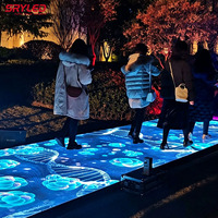 İnteraktif dans zemini LED ekran 3D dans zemin ayakta LED ekran panelleri zemini LED sahne düğün ekran duvar