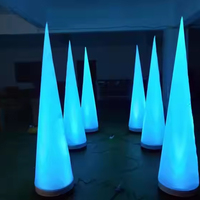 Colonnes à Led Gonflables Créatives, Piliers d'Air de la Jungle, Tube Gonflable d'Éclairage