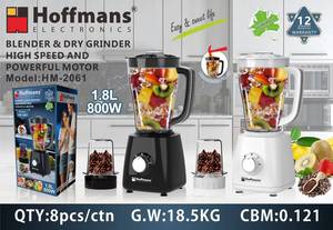 Licuadora Hoffmans de Alta Resistencia 2 en 1 Multifunción con Motor de Cobre Puro de 800W y Jarra Irrompible <span class=keywords><strong>para</strong></span> el Hogar en África - Product Image 6