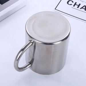 Mug à café en acier inoxydable 220 ml, 300 ml, 400 ml, 500 ml, gobelet de camping, tasses en acier avec poignée, cadeaux promotionnels personnalisés - Product Image 4