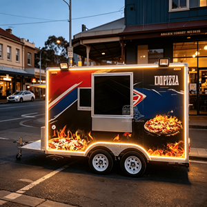 Remolque de Bebidas para Vino y Vinería, Bar Móvil al Aire Libre, Venta Ambulante, Catering Comercial, Carrito de Comida Callejera - Product Image 2