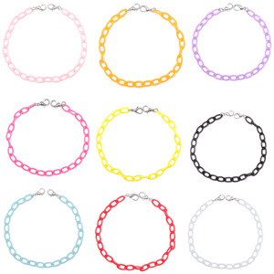 Cadena de dopamina para gorra de béisbol, accesorio de acrílico con doble anillo, cadena decorativa unisex informal para el cabello, primavera 2025 - Product Image 5