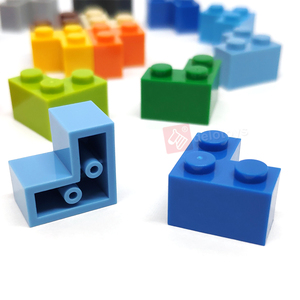 DELO TOYS ( 16 Colors ) Educational Building <strong>Block</strong> for Kids Plastic Construction <strong>Brick</strong> 2x2 Corner 2*2 DIY Parts 2 X 2 (NO.2357) - Product Image 4