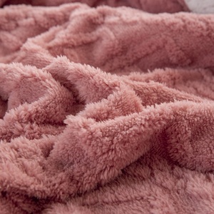 Couverture en velours de lait épaisse et chaude pour l'automne et l'hiver, couverture en polaire tridimensionnelle de loisirs, taille double - Product Image 5