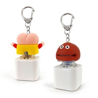 Porte-clés LED personnalisé en forme de coucou, clé de clavier lumineuse, jouet anti-stress, capuchon de clavier, idéal pour cadeaux promotionnels