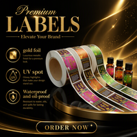 Étiquettes adhésives cosmétiques holographiques effet œil de chat brillant, imperméables, pour emballage de rouge à lèvres et de parfum, fabrication de marque privée
