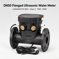 Flowmeter Transfer Massal dengan Output Tekanan untuk Saluran Keluar Pemipaan Air, Meter Air Ultrasonik Berflens untuk Pengeluaran Pemipaan
