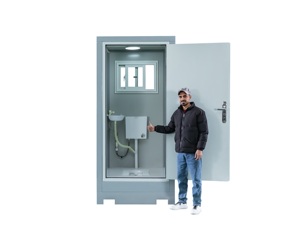 Conteneur <span class=keywords><strong>de</strong></span> toilettes mobiles préfabriquées modernes respirantes industrielles, double toilette et douche pour salle <span class=keywords><strong>de</strong></span> bain extérieure - Product Image 5