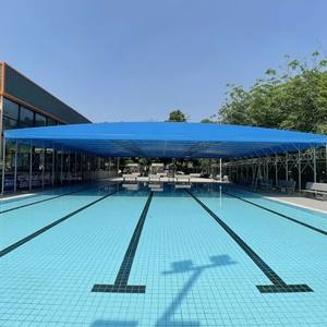 Tienda de campaña con sombreado de tela de PVC personalizada, Tienda Móvil de empuje con ruedas y dispositivos de fijación, venta al por mayor - Product Image 1