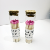 Allumettes de sécurité en verre personnalisées en gros, imprimées sur mesure, écologiques et recyclables, design moderne pour fêtes, décoration intérieure et cadeaux