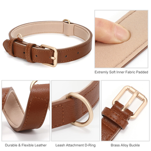 Wholesale Custom logo Adjustable Dog Leather <b>Collar</b> - Product Image 2