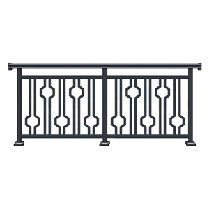 Modern tasarım açık alüminyum bahçe çit Villa teras için küpeşte lazer kesim plaka korkuluk balkon korkuluğu - Product Image 1