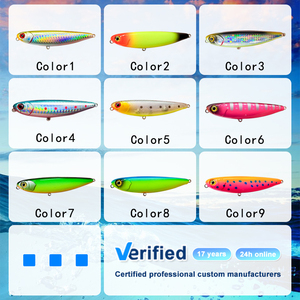 MISTER LURE Esca da Pesca Galleggiante in Plastica 100mm 12.3g, Wobbler TopWater, Esche Dure per Pesca - Product Image 2