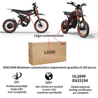 Ridingtimes USA : Stock disponible en entrepôt pour les États-Unis (2000W) et l'UE (250W) - Moto électrique tout-terrain GT54 48V