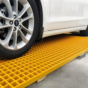 Nhà máy hoạt động bảng lối đi lưới tản nhiệt Bìa 38mm FRP sợi thủy tinh lưới tản nhiệt bìa cho hệ thống thoát nước cho rửa xe phòng - Product Image 1