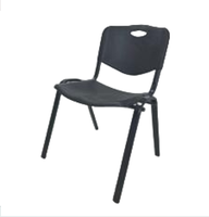 Chaise de formation en plastique avec dossier à poignée, chaise de conférence