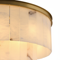 Lustre en laiton blanc style artistique, luminaire d'intérieur unique pour salon, chambre à coucher, salle à manger