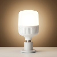 Ampoule LED E27 à culot à vis en plastique, lumière jaune 3000K, lampe résidentielle à économie d'énergie, triple protection, haute qualité, IRC 80-90