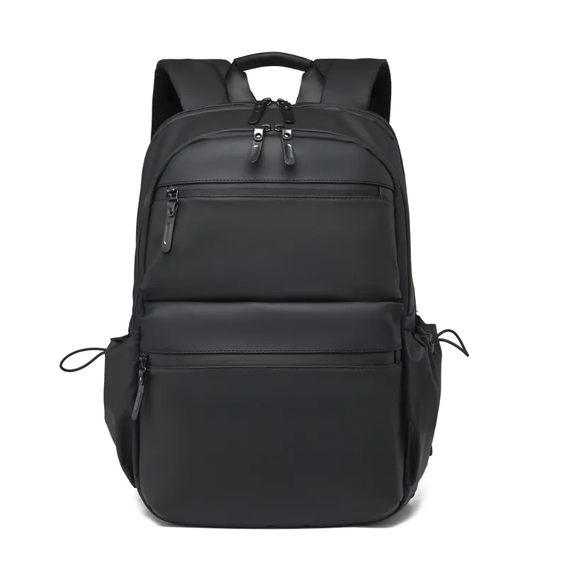 Ransel untuk bepergian tas desainer Laptop 2024 Fashion kualitas baik kulit pria PU kustom tas antik hitam, abu-abu