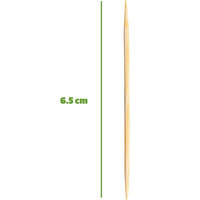 Cure-dents en bambou à Double pointe de haute qualité avec porte-cure-dents vert réutilisable 65mm choix de fruits choix alimentaires pour le nettoyage des dents