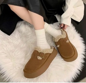 Bottes d'hiver classiques épaisses en polaire et coton imperméables antidérapantes chaudes à la cheville, bottes de neige à semelle épaisse, bottes moelleuses d'automne 2025 - Product Image 2