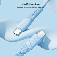 Câble USB Type C vers USB Type C flexible de 1 m (3,3 pi) 60 W à charge rapide avec blindage en feuille d'aluminium pour iPad, téléphone, tablette, appareil photo et ordinateur