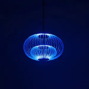 Original Design Bunter LED wasserdichter hängender Glasfaser-Laternen leuchter mit APP oder Fernbedienung