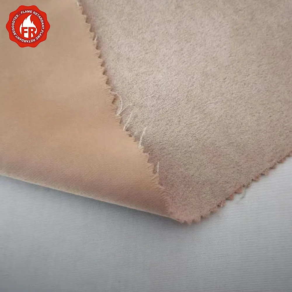 Огнестойкая полиэфирная Высококачественная короткая плюшевая ткань для одежды