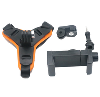 Support de fixation pour casque de moto, caméra d'action, enregistreur vidéo, sangle de fixation, support de menton pour casque intégral, support de téléphone pour caméra d'action 8/7/6/5