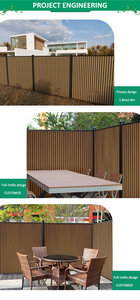 Beste vertikale Lamellen zaun Tor Holz Kunststoff Außen zaun platte - Product Image 6