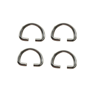 Hebillas de acero inoxidable con anillo en D abierto para bolsos, accesorios decorativos, anillos metálicos duraderos, tamaño Rs-0037 - Product Image 1