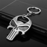WELLFLYER KCOP-078 Halloween Vintage Personnalité Porte-clés Squelette Sac Décor Pendentif Bière Ouvre-Bouteille Souvenir Voiture Porte-clés