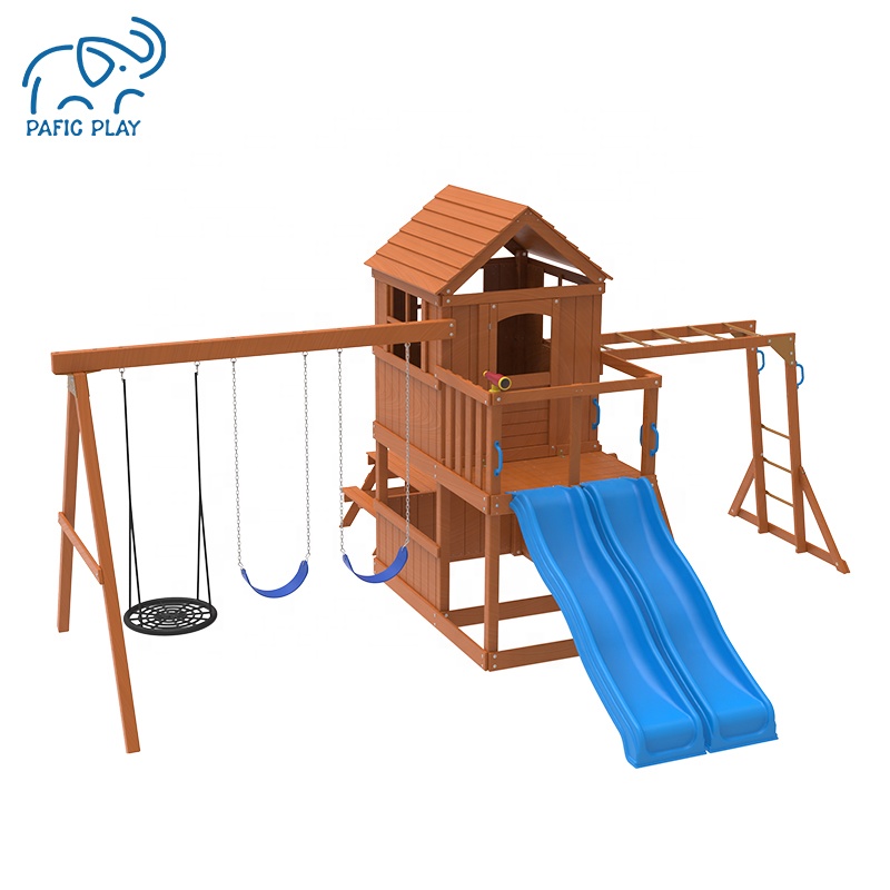 Playground Equipment Wooden Indoor Play Structure DOLPHIN