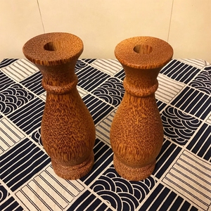 <span class=keywords><strong>Vaso</strong></span> Vintage in Legno <span class=keywords><strong>di</strong></span> Cocco per Fiori Secchi - Product Image 4
