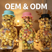 Popcorn, le plus vendu en Chine, sans OGM, sans graisses trans, en-cas céréaliers sucrés, version cinéma, 128g, prêt à consommer